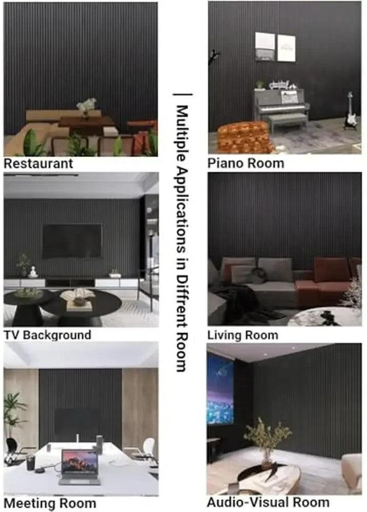 Lixra 3D-Wooden Slat Soundproof Wall Panels
