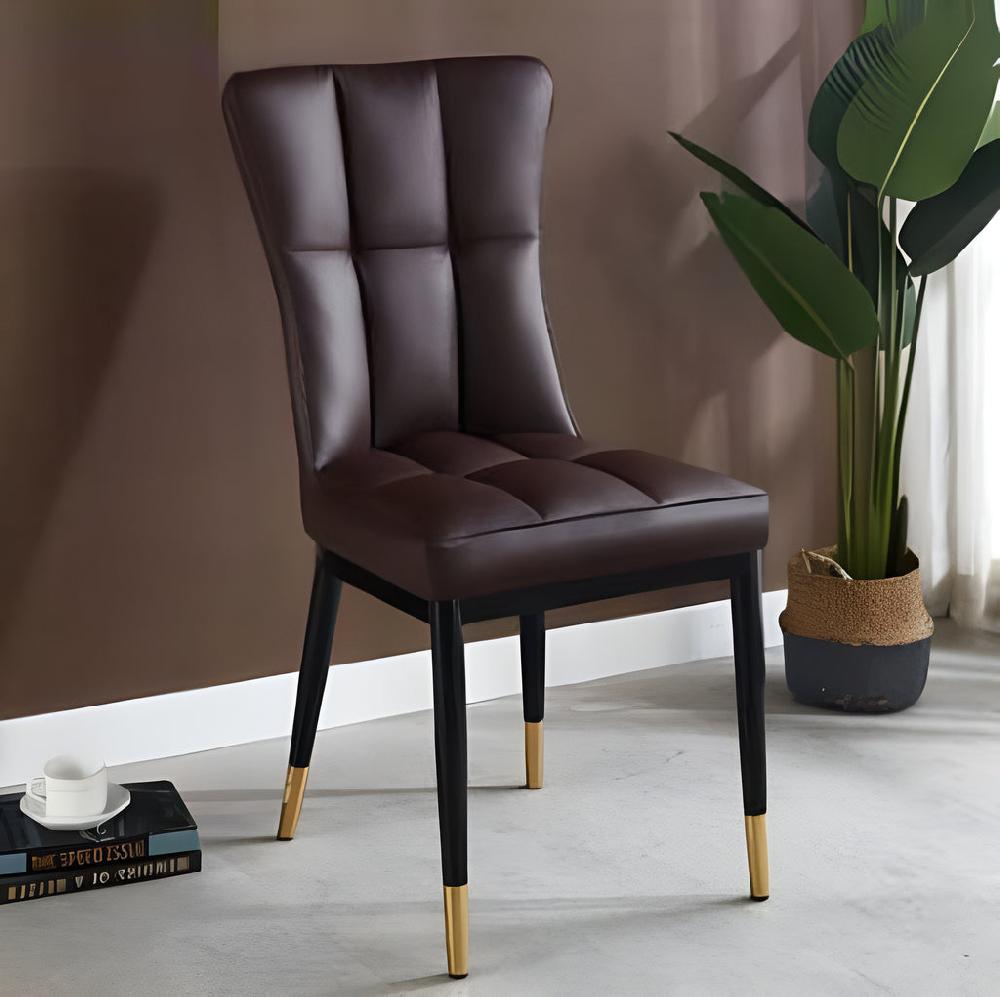 Lixra 4-Piece Leather Upholstered Dining Chairs