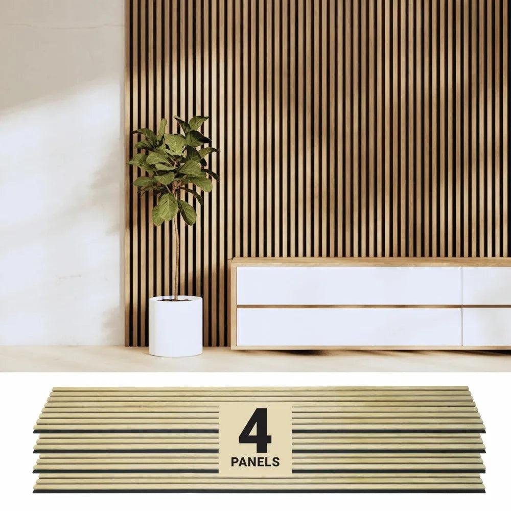 Lixra 4-Piece Wood Acoustic Wall Panel