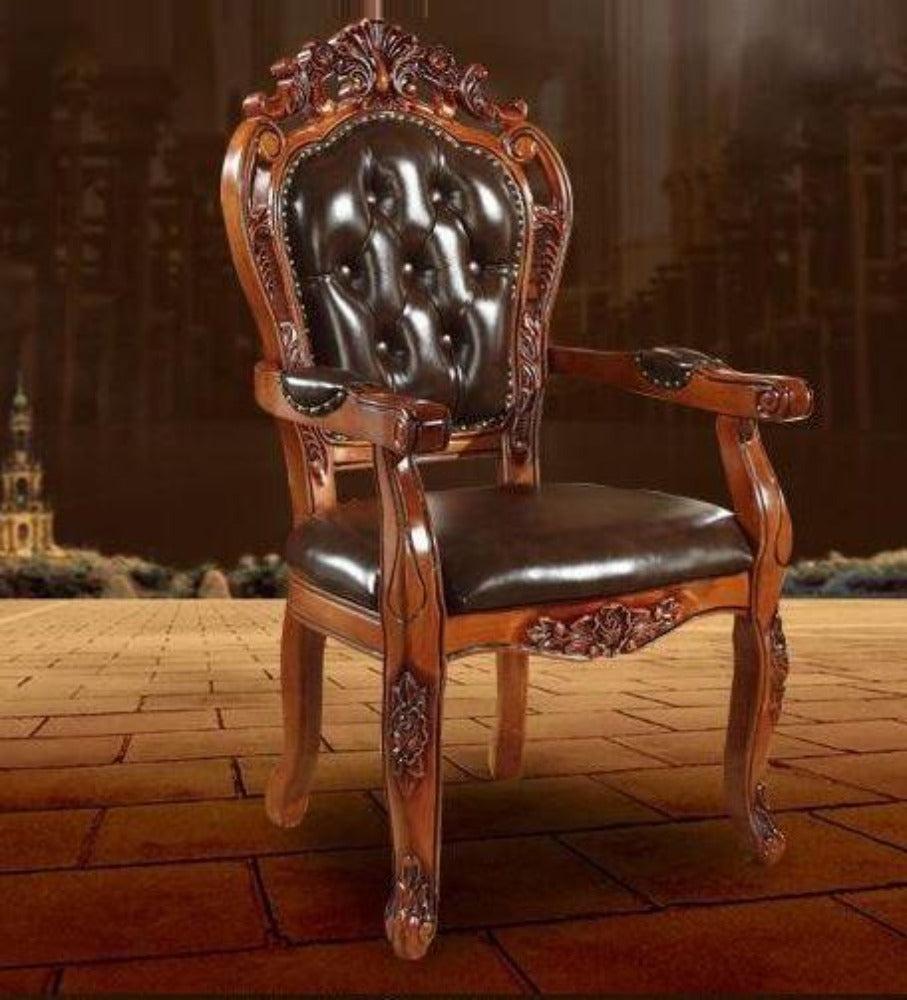 Lixra 4 Piece Wooden Crafted Dining Chairs