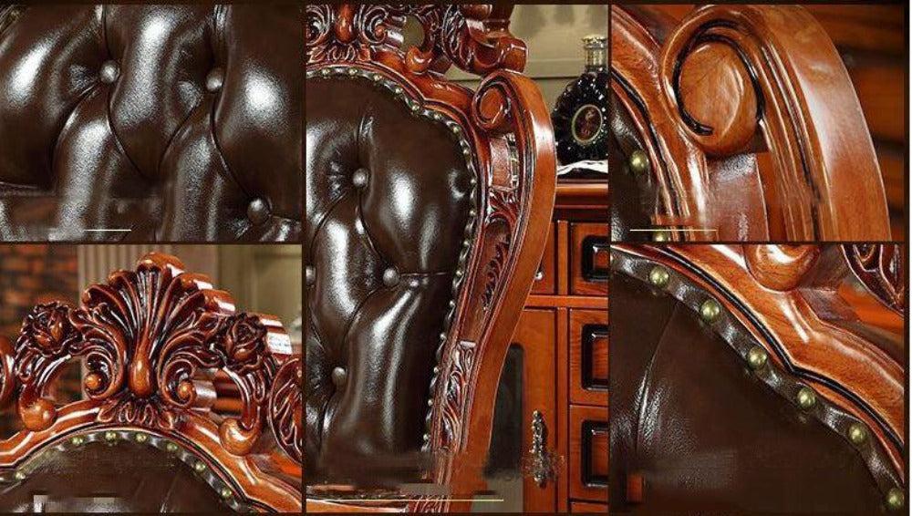 Lixra 4 Piece Wooden Crafted Dining Chairs
