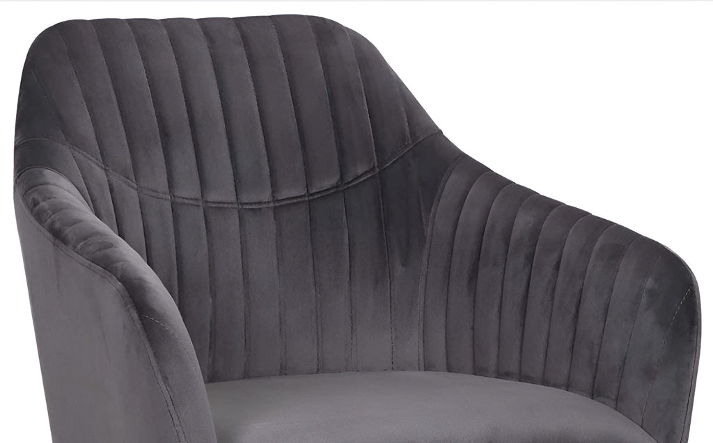 Lixra 6-Piece Quilted Velvet Dining Chairs