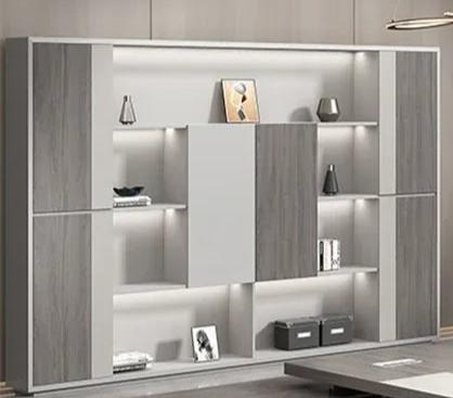 Lixra 94" Multi Cabinet Bookcase With LED