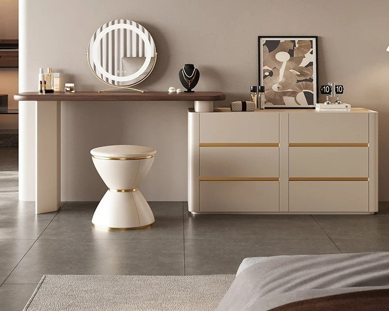 Lixra Adaptable Wood Makeup Dresser Table