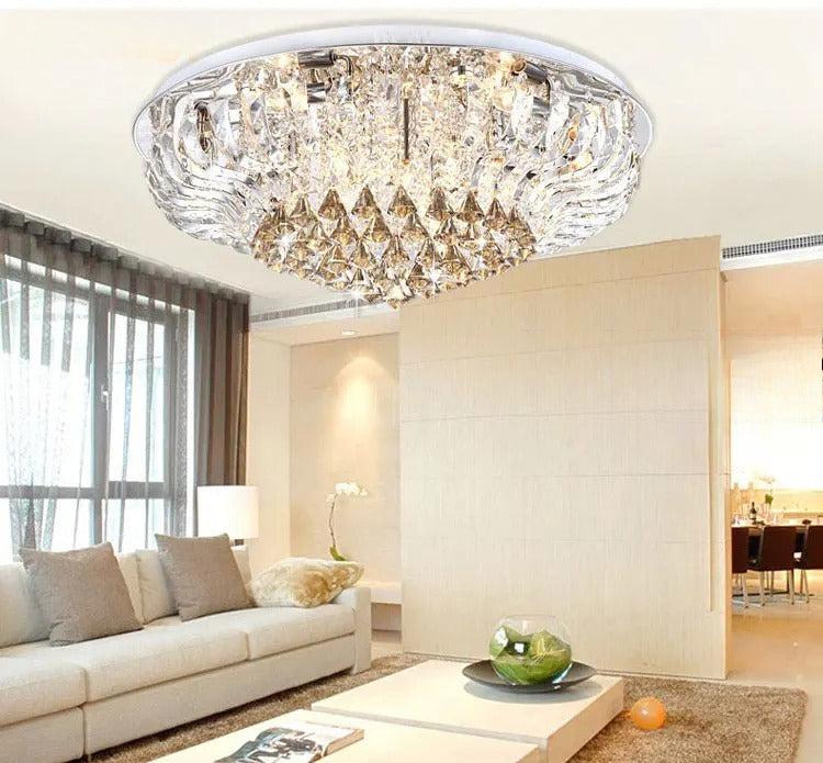 Lixra Aesthetic Appeal Crystal Ceiling Light