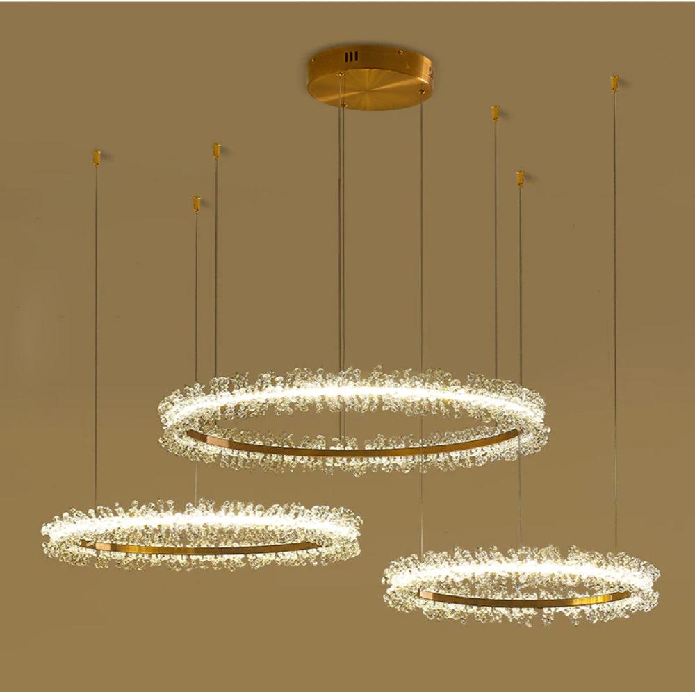 Lixra Aesthetic Gleamy Crystal Pendant Light
