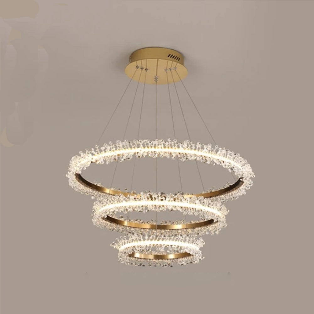 lixra Aesthetic Gleamy Crystal Pendant Light
