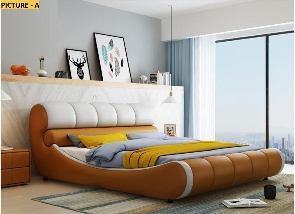 Lixra Aesthetic Look Luxurious Leather Bed