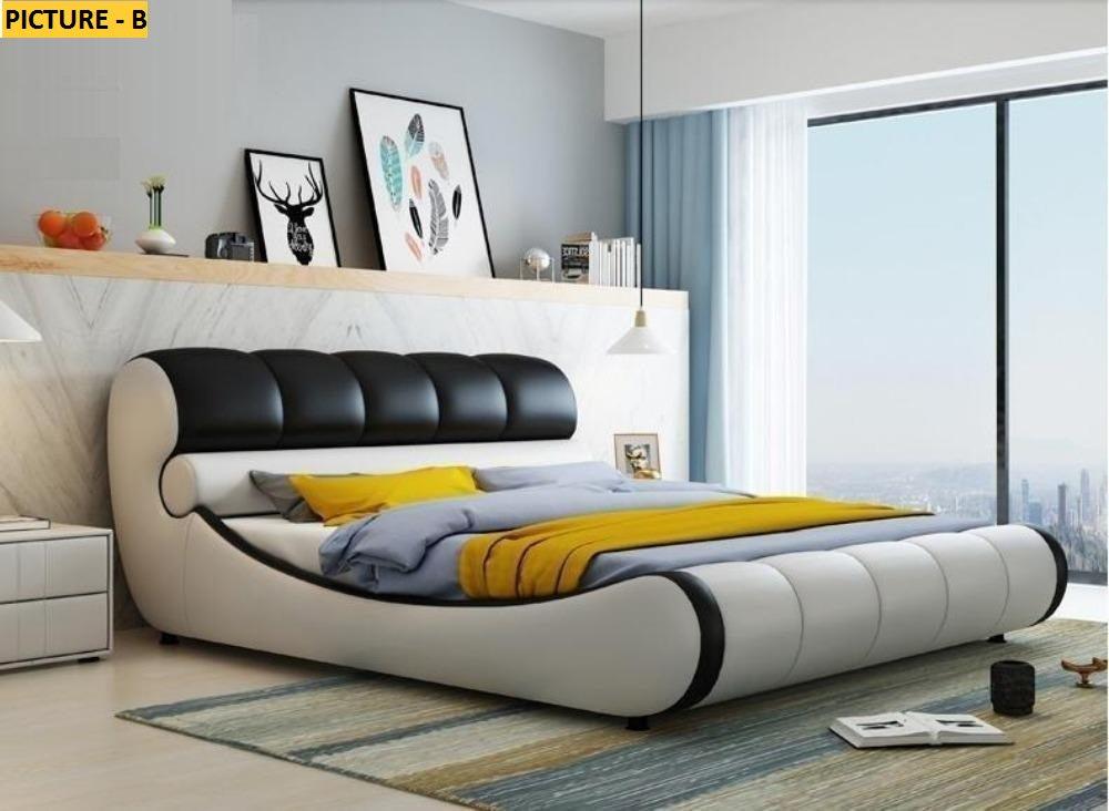 Lixra Aesthetic Look Luxurious Leather Bed