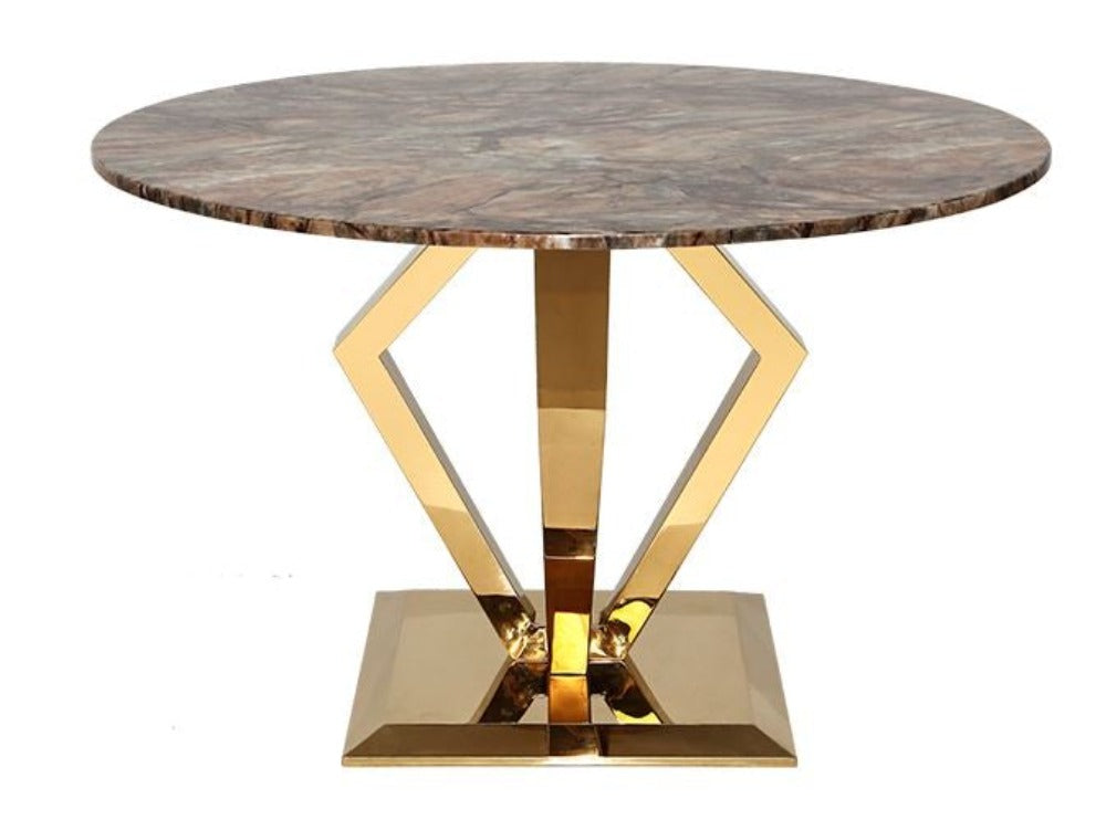 lixra Aesthetic Round Marble Top Dining Table