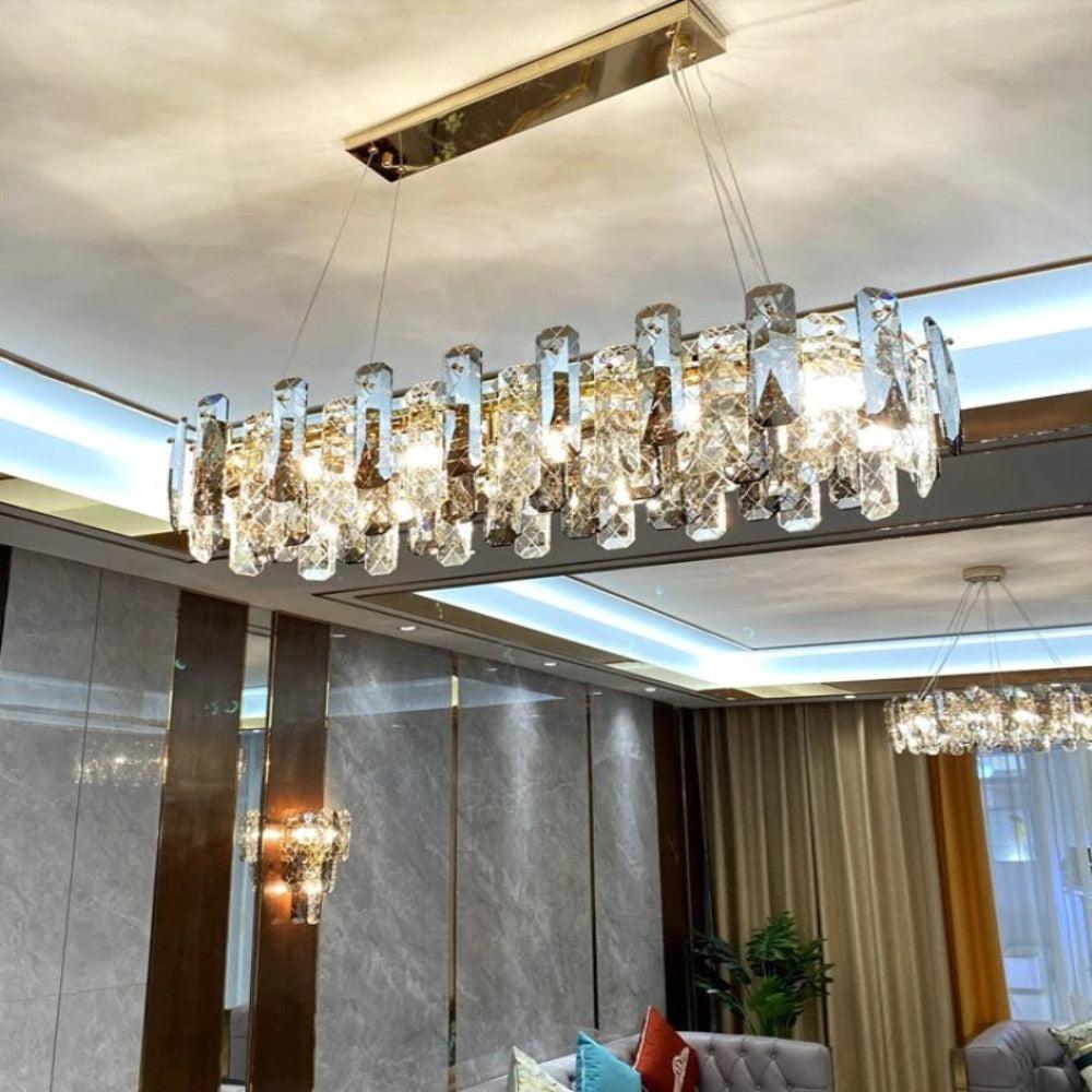 Lixra Aesthetic Shiny Crystal Modern Chandelier
