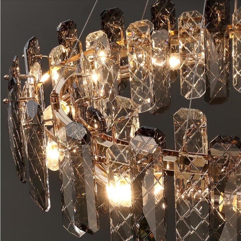 Lixra Aesthetic Shiny Crystal Modern Chandelier