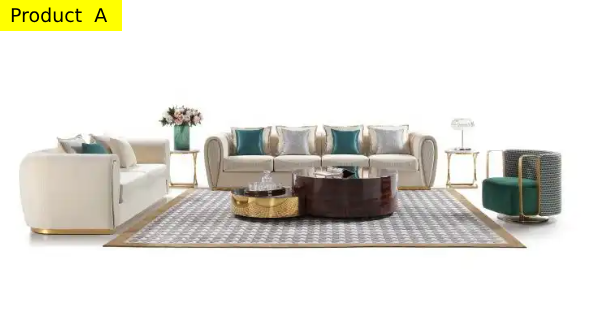 Lixra Aesthetic Velvet Fabric Sofa Set