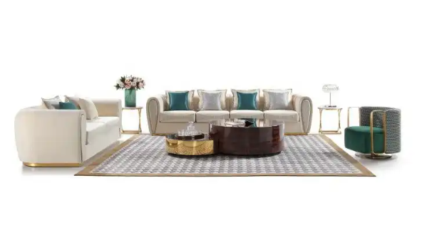 lixra Aesthetic Velvet Fabric Sofa Set