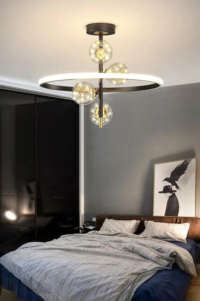 Lixra Aluminum Flush Mount Modern Chandelier