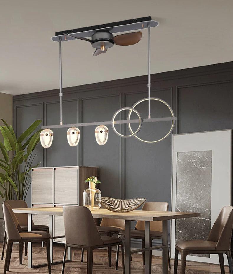 Lixra Antique Pendant Light With Ceiling-Fan