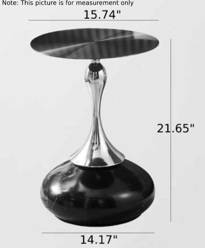 Lixra Artistic Design Golden Finish Side Tables