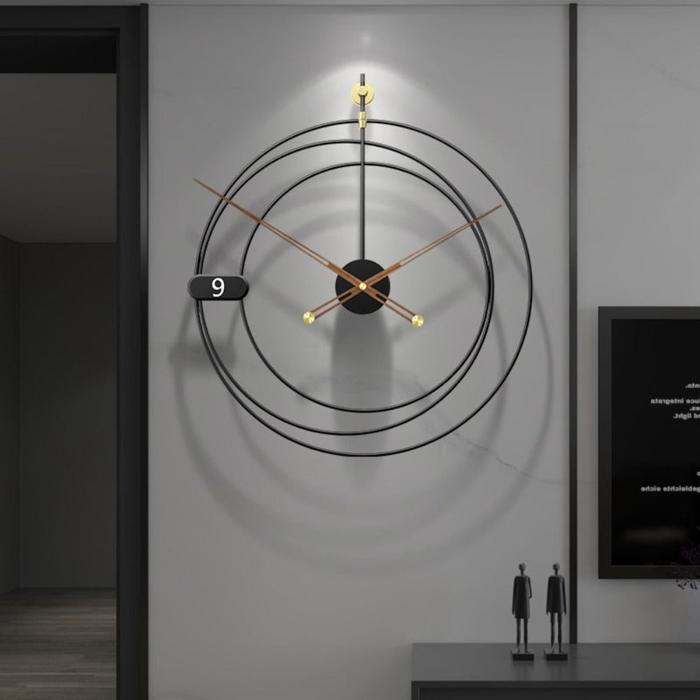 lixra Artistic Designed Metallic Wall Clock