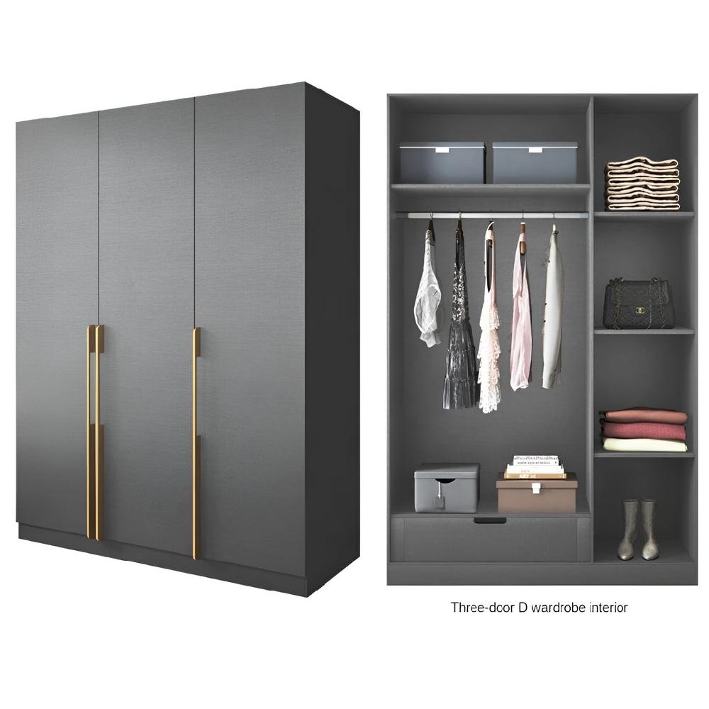 Lixra Astounding Design Gleamy Finish LED Wardrobe