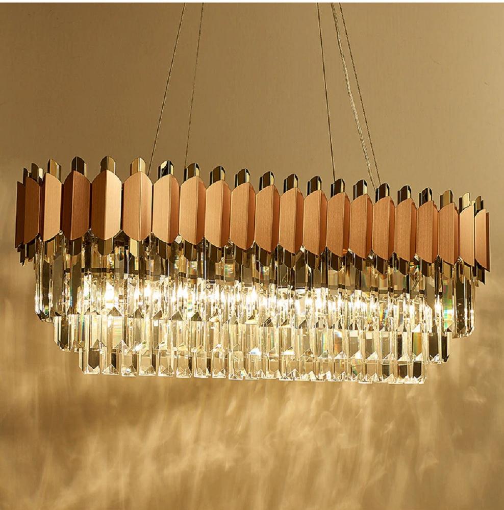 Lixra Bright Rectangular Chandelier Light