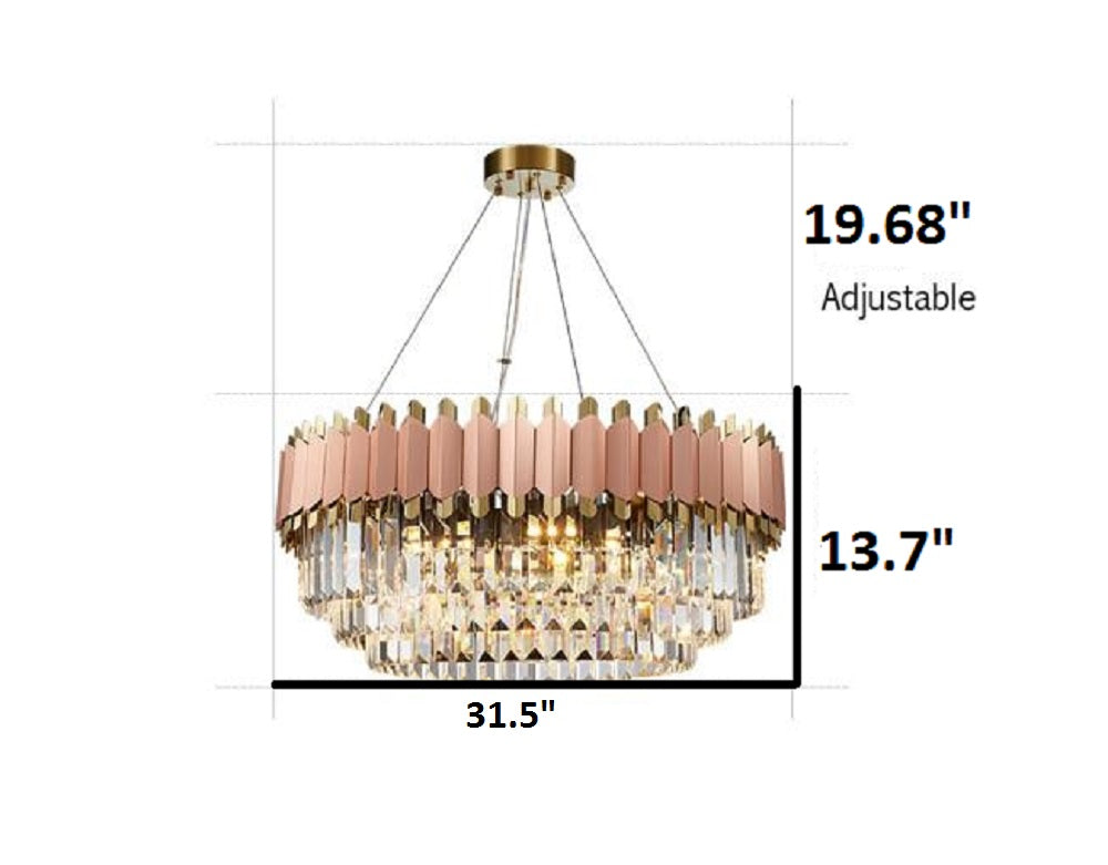 Lixra Bright Round Chandelier Light