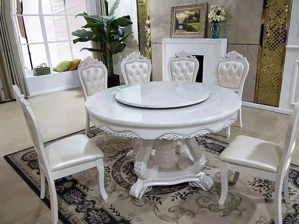 lixra Brusten Marble European Dining Table Set