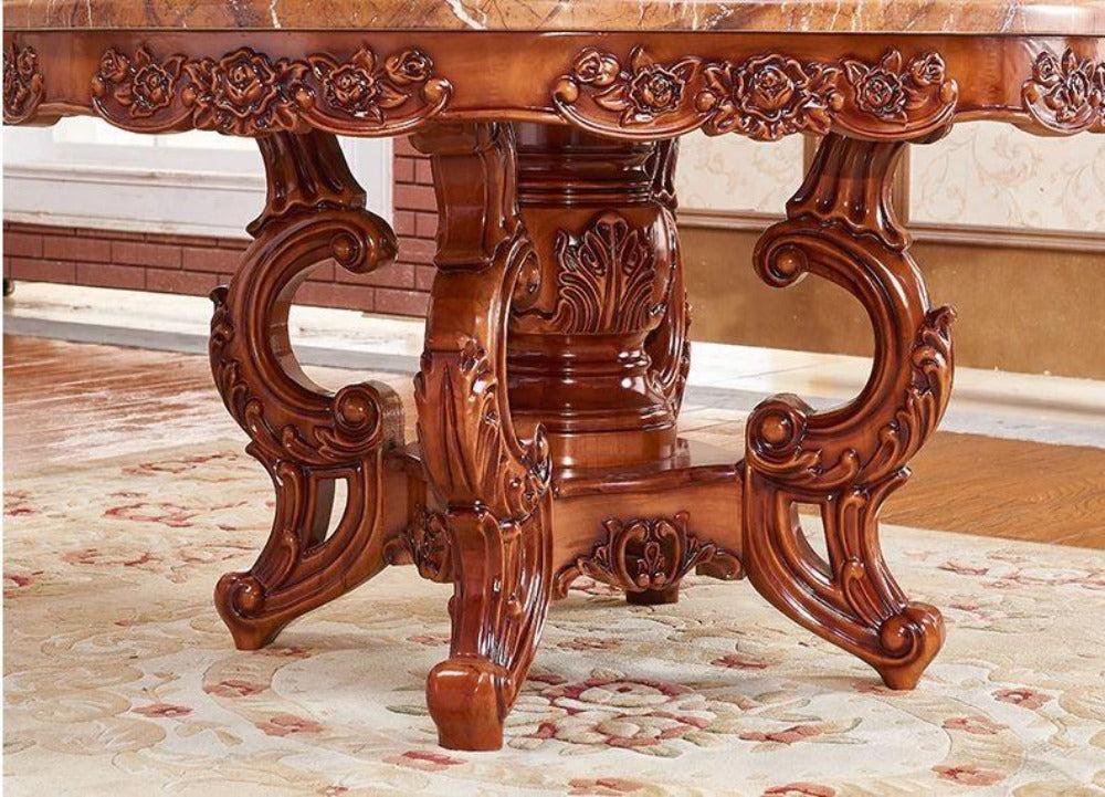 Lixra Brusten Round European Dining Table Set