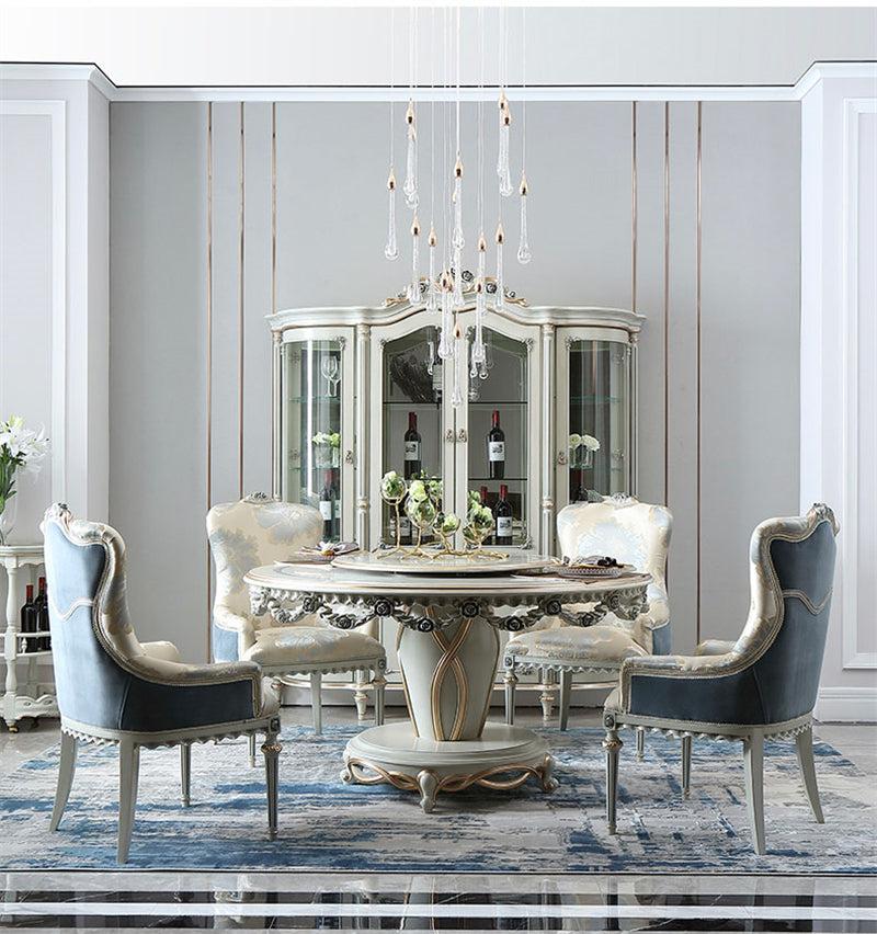 Lixra Brusten Style European Dining Table Set Of 6