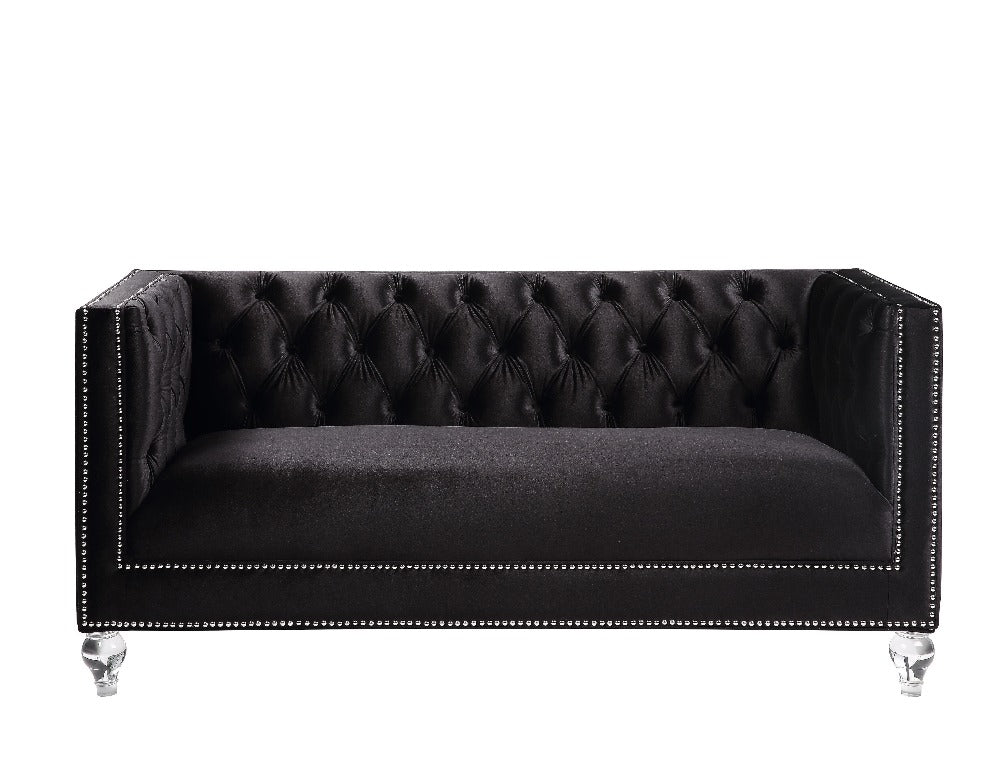Lixra Button-Tufted Designed Velvet Fabric Sofa