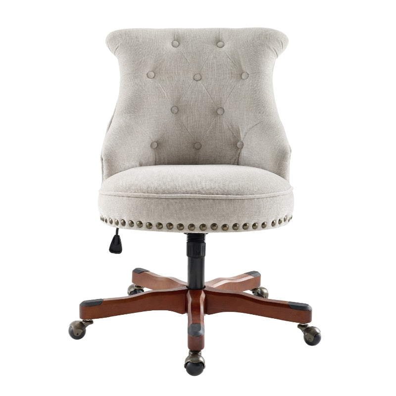 Lixra Button Tufted Swivel Accent Chair