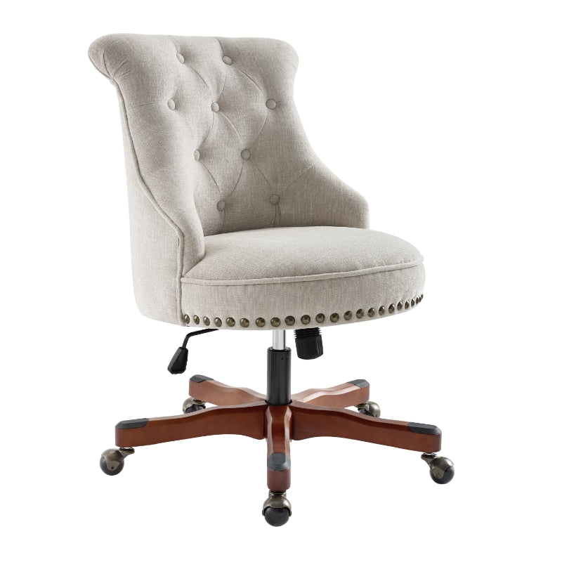 lixra Button Tufted Swivel Accent Chair