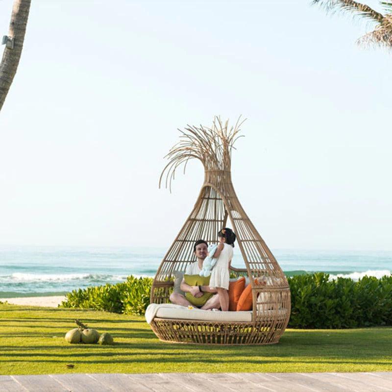 Lixra Cage Shaped Contemporary Style Outdoor Sofa