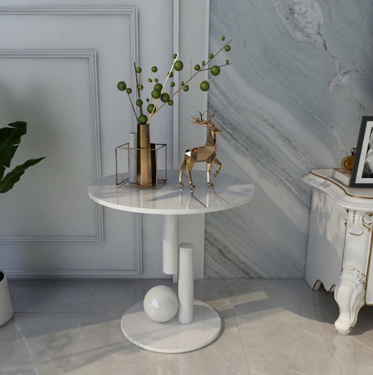 Lixra Captivating Metal Base Side Table