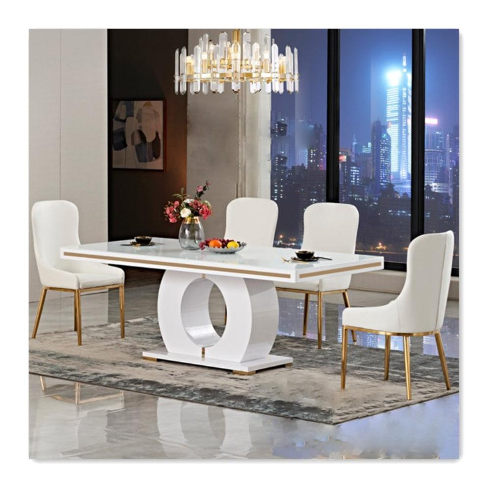 Lixra Charismatic Solid Wood Dining Table Set