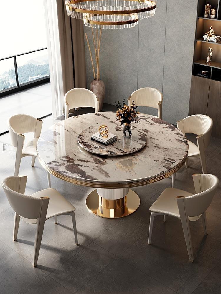 Lixra Classic Design Marble Dining Table Set