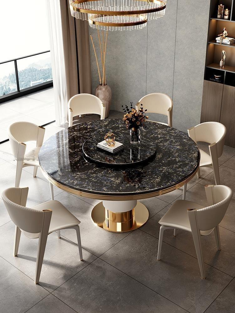 Lixra Classic Design Marble Dining Table Set
