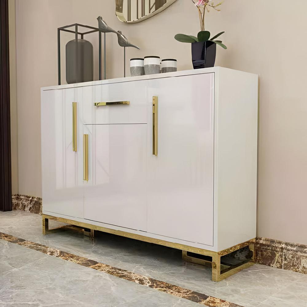 Lixra Classic Design Wooden Finish Buffet Table