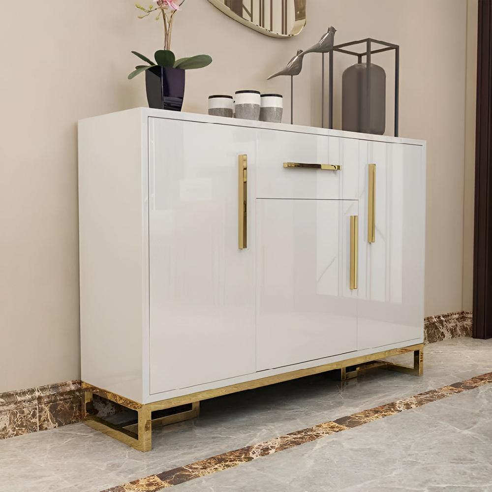 Lixra Classic Design Wooden Finish Buffet Table