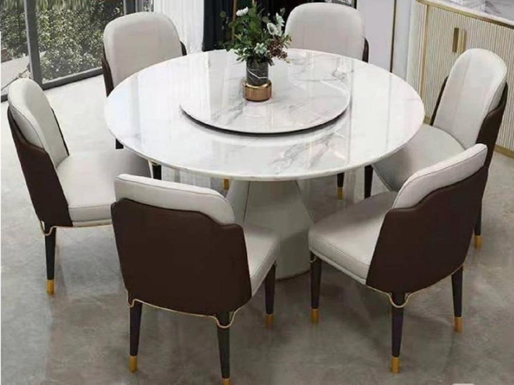 lixra Classic Designed Marble Dining Table Set