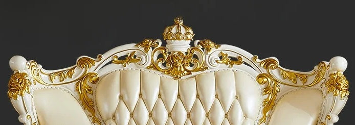 Lixra Classic European Wooden Leather Sofa Set