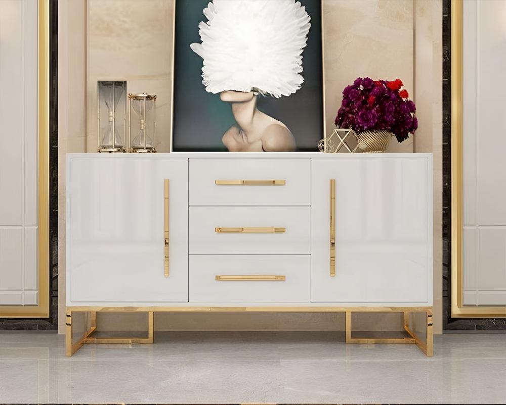 Lixra Classic Style Wooden Modern Buffet Table