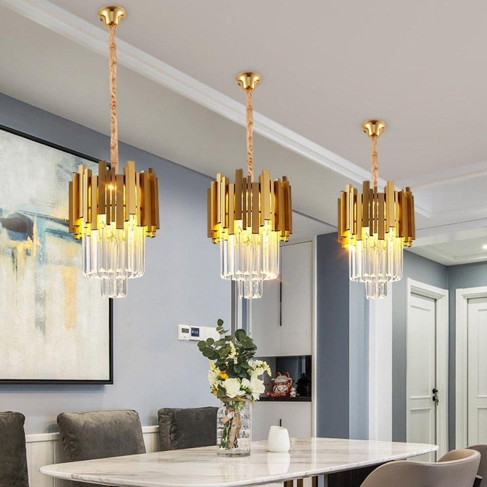 Lixra Classy Lustre Metallic Modern Pendant Light