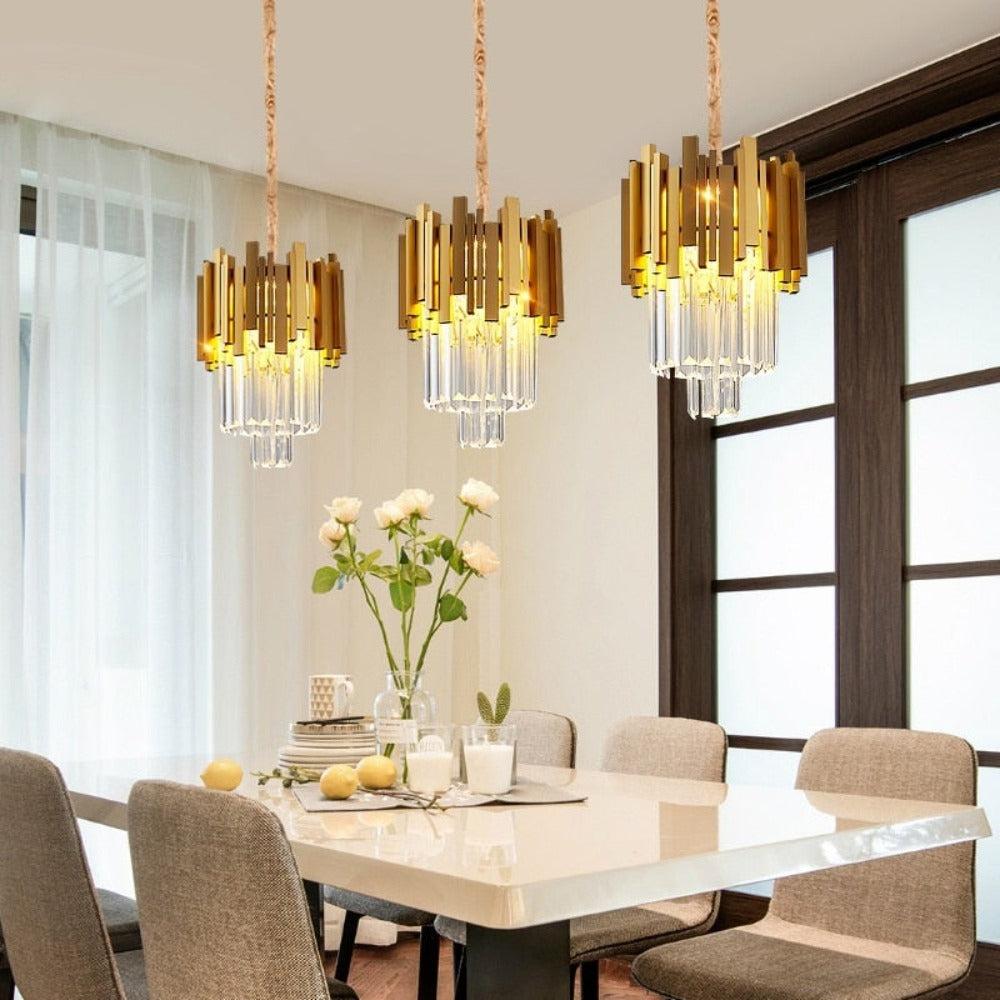 Lixra Classy Lustre Metallic Modern Pendant Light
