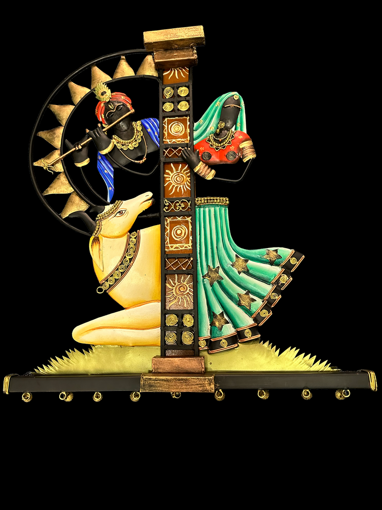 Lixra Colorful Couple & Animal Wall Hanging