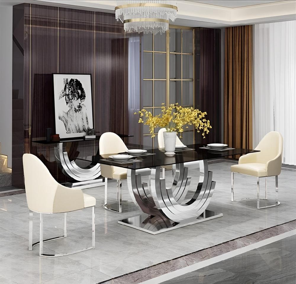 Lixra Commendable Design Marble Dining Table Set