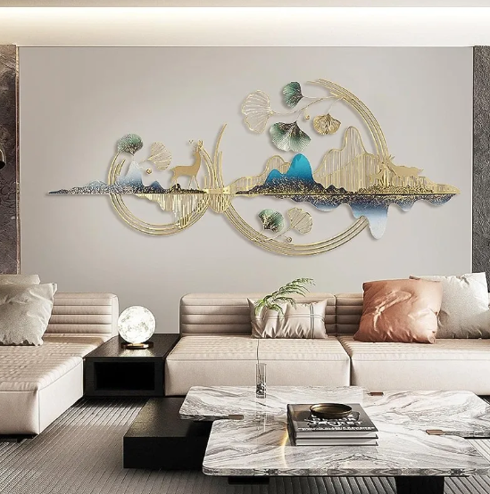 Lixra Contemporary 3D Metal Wall Sculpture