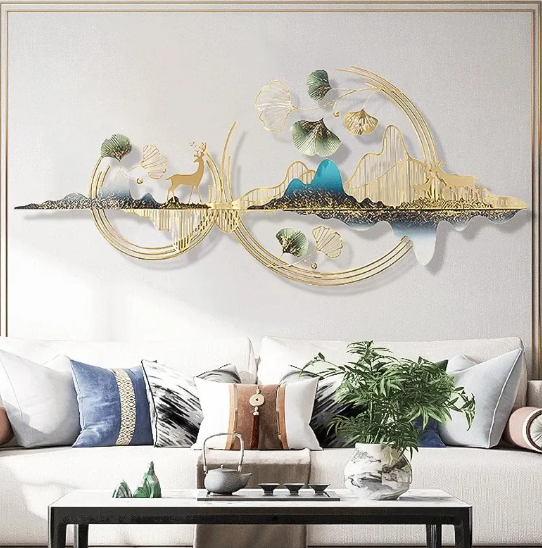 lixra Contemporary 3D Metal Wall Sculpture