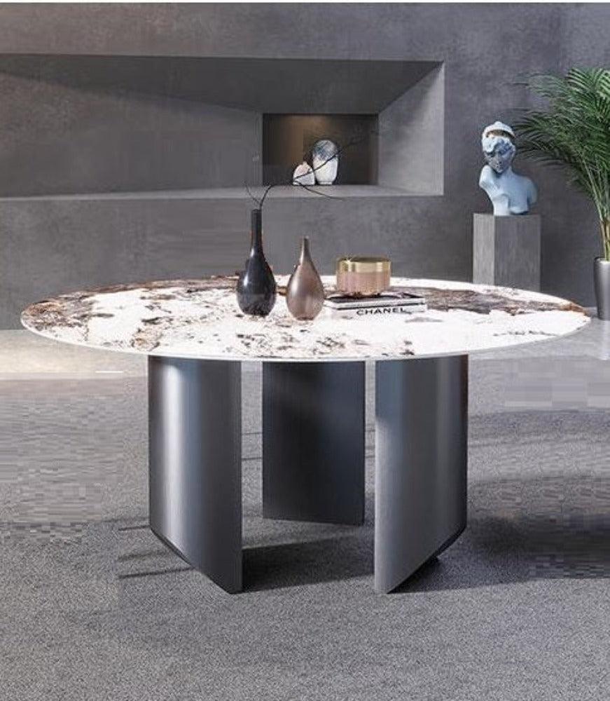 lixra Contemporary Astonishing Marble Dining Table