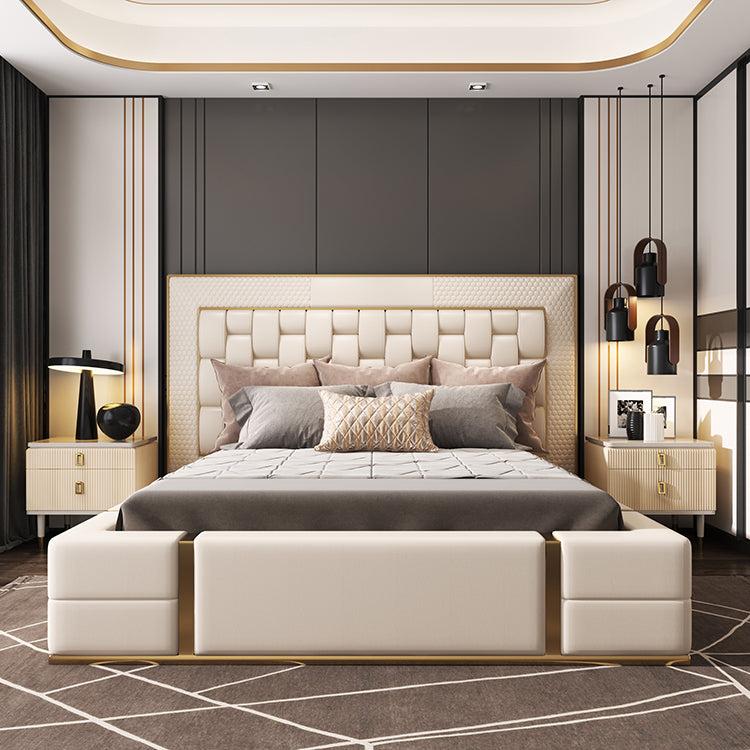 lixra Contemporary Classic Luxurious Leather Bed