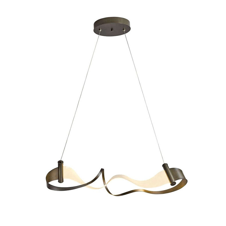 Lixra Contemporary Curvy Design Acrylic Chandelier
